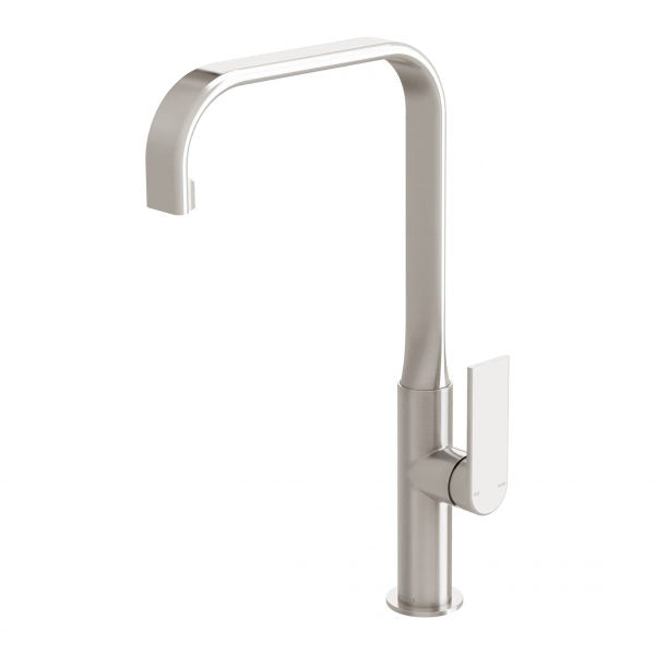 Teel Sink Mixer 200mm Square line - Lead Free - Brushed Nickel