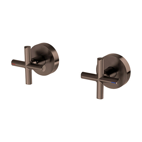 Phoeinx Vivid Slimline Plus Wall Top Assemblies - Brushed Bronze