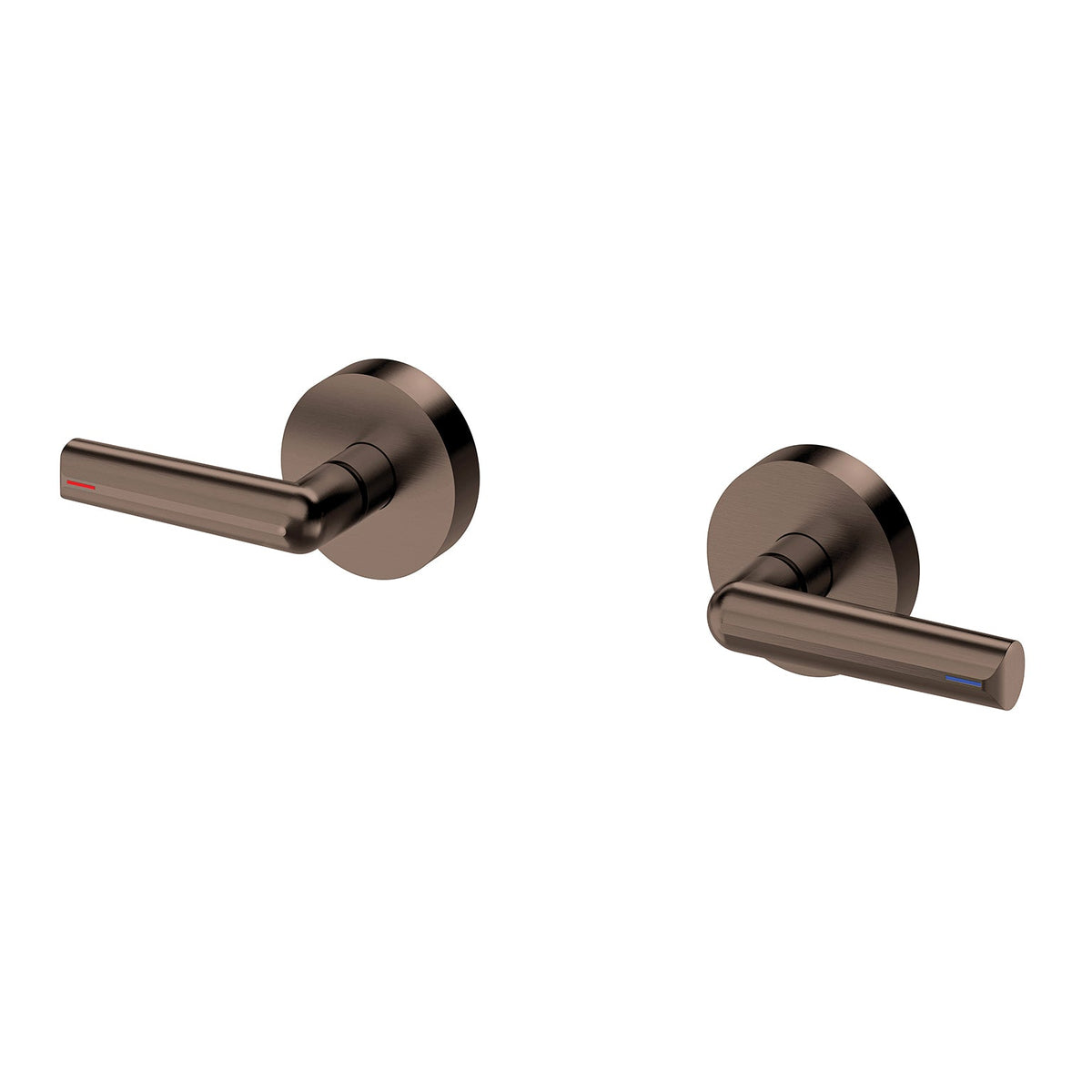 Vivid Slimline Plus Lever Wall Top Assemblies - Brushed Bronze