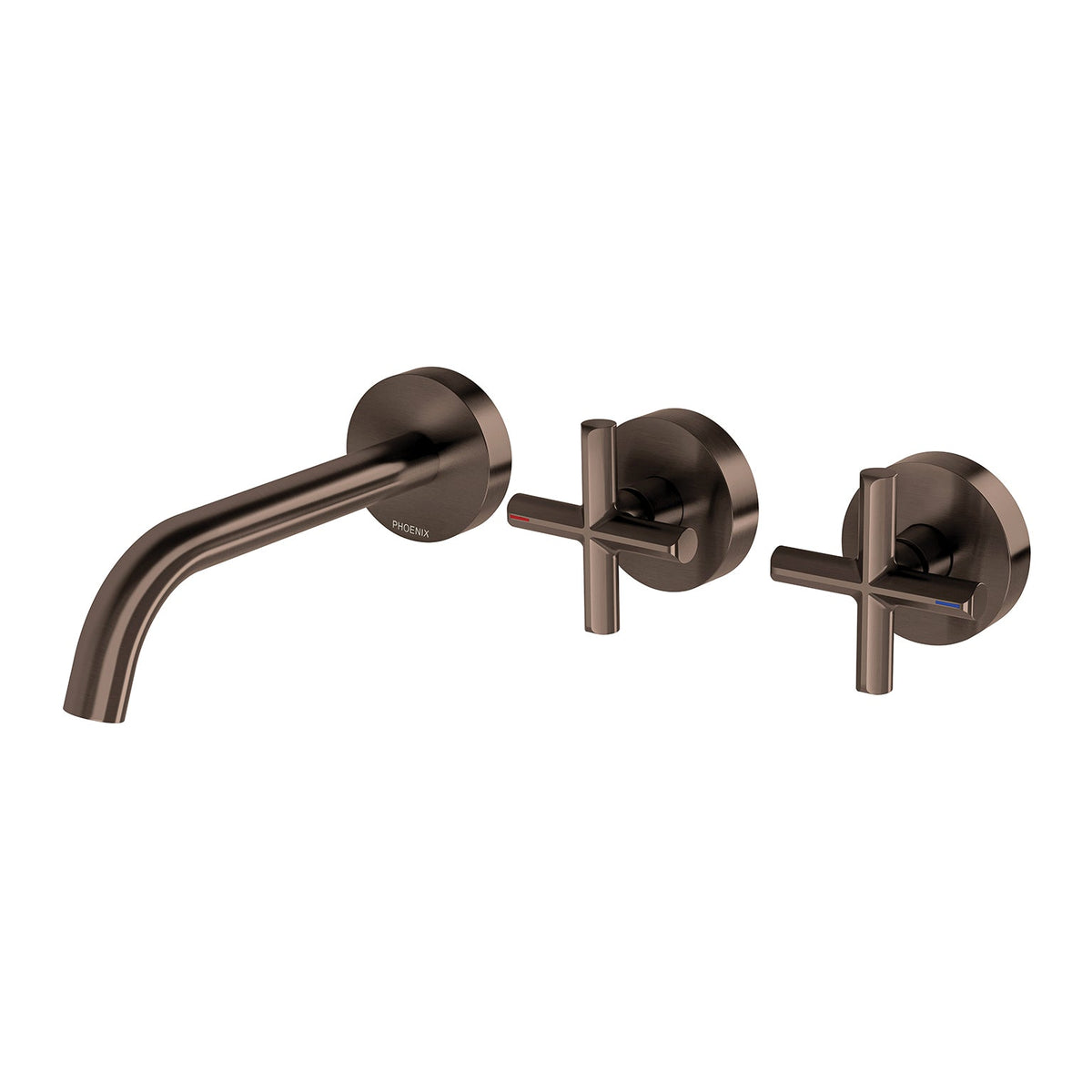 Vivid Slimline Plus Wall Basin / Bath Hostess Set 180mm Outlet - Brushed Bronze