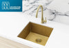 Lavello Kitchen Sink - Single Bowl 450 x 450 - PVD Brushed Bronze Gold Meir