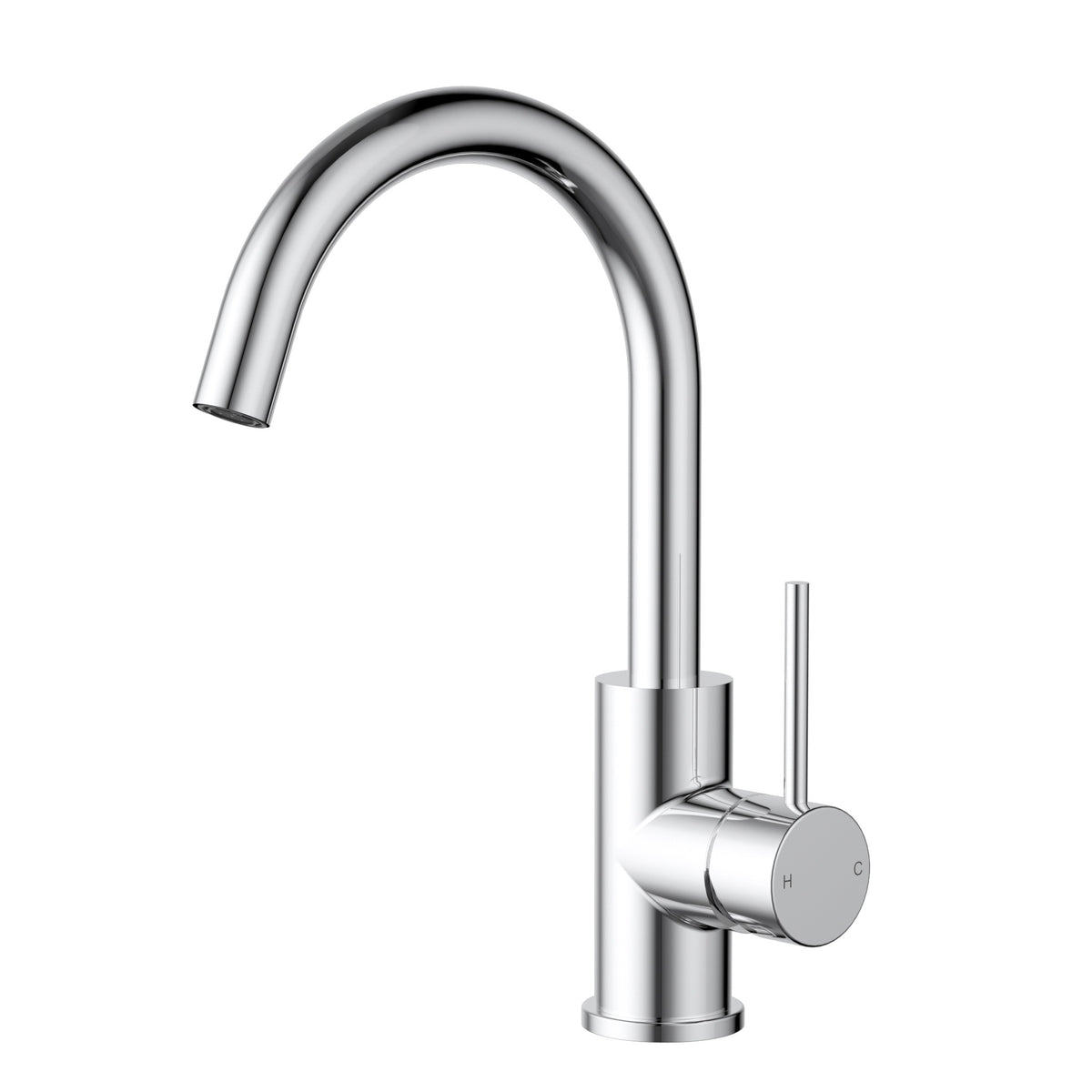 Otus Slimline Basin Mixer Gooseneck - Chrome