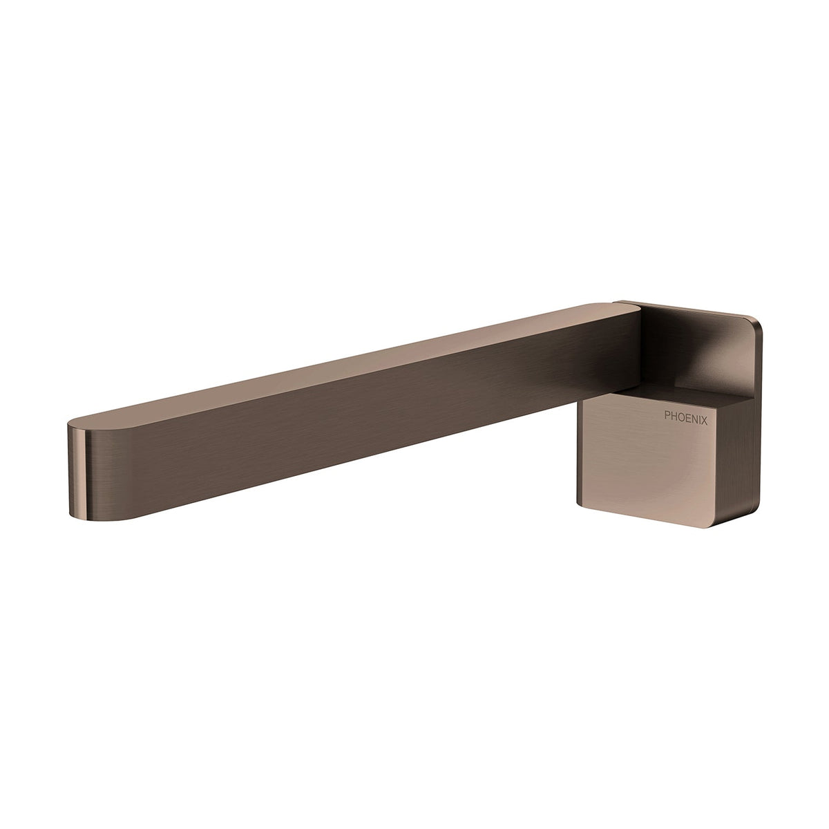 Designer Swivel Bath Outlet 230mm Square - Brushed Bronze