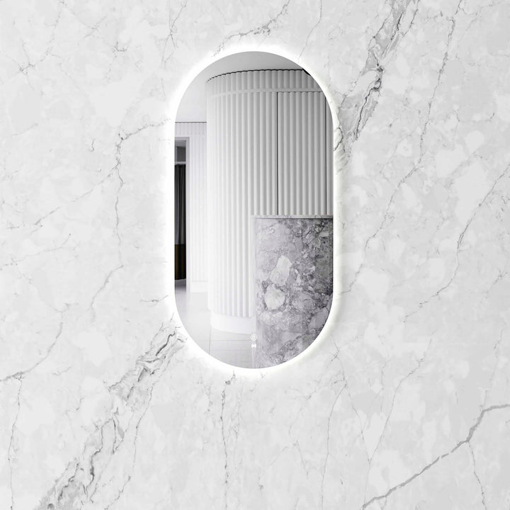 LED Noosa 900(H)x450(W) Frameless Tuffi Mirror