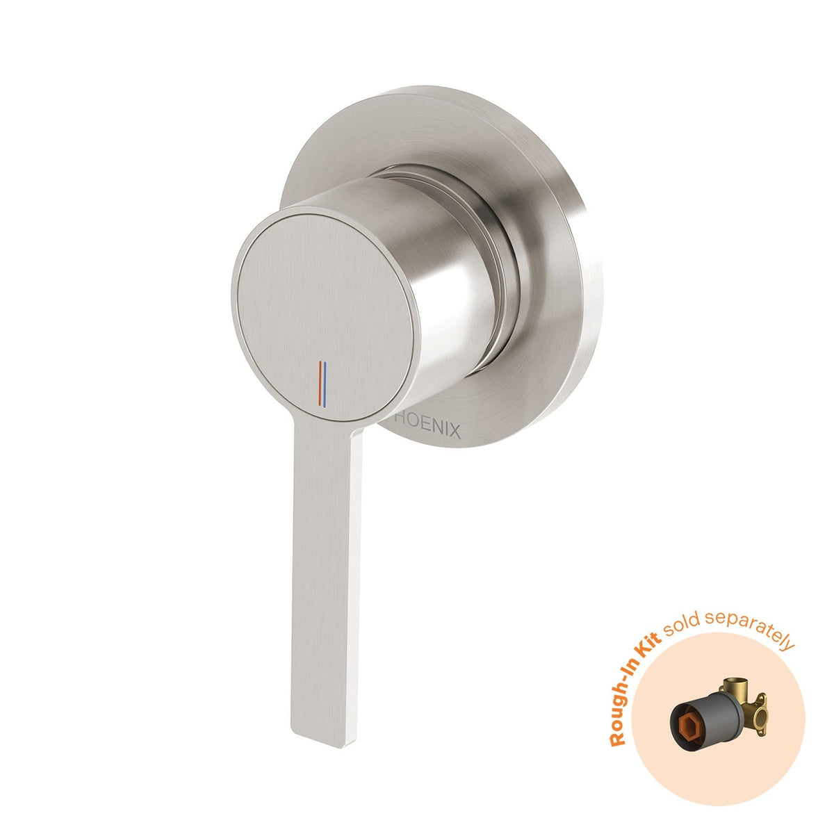 Lexi MKII SwitchMix Shower / Wall Mixer - Brushed Nickel - Fit-Off Kit - Rough-In Kit sold separately