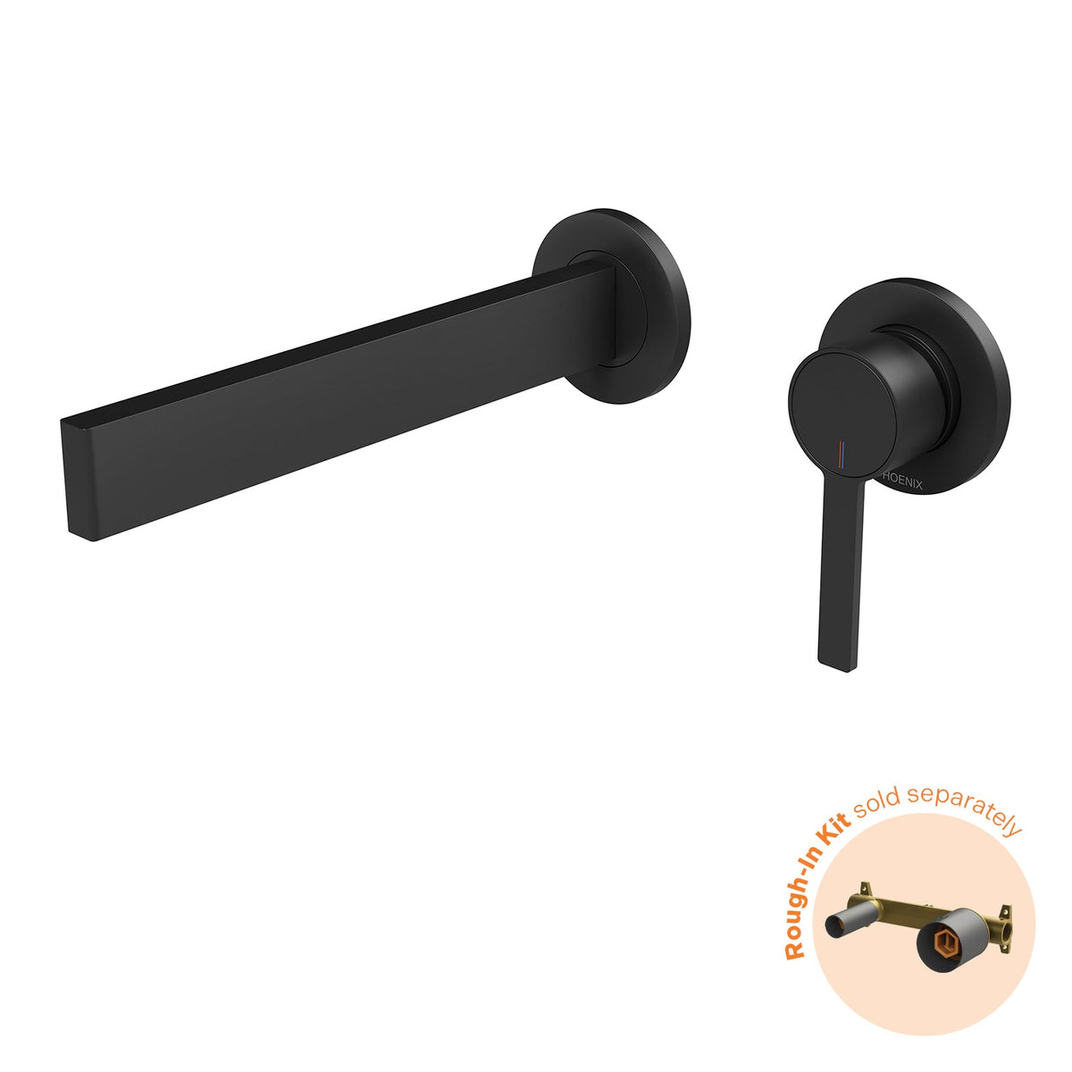 Lexi MKII SwitchMix Wall Bath Mixer Set 200mm (Fit-Off Kit Only) - Matte Black