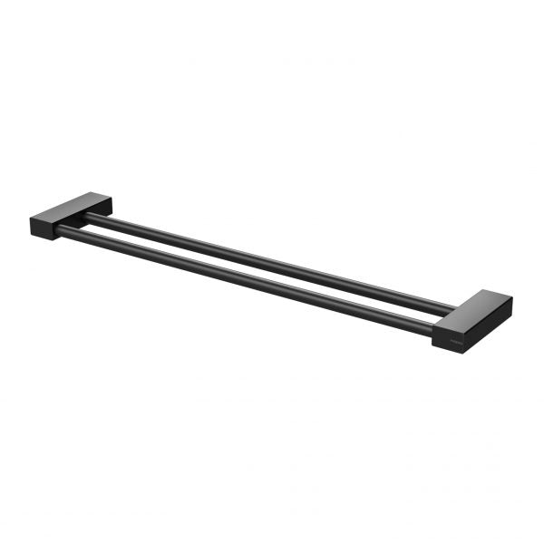 Lexi MKII Double Towel Rail 600mm - Matte Black