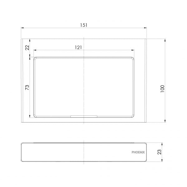 Specification diagram - Lexi MKII Soap Dish Holder