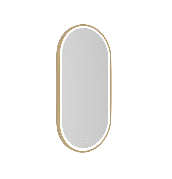 LED Noosa 900(H)x450(W) Gold Metal Frame Tuffi Mirror