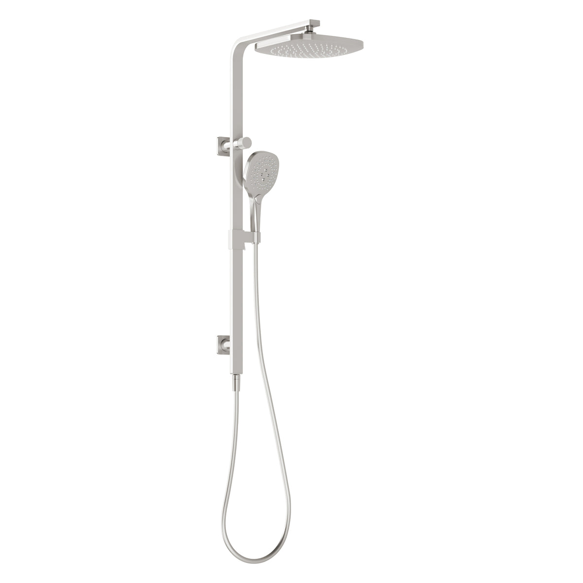 Nuage Twin Shower - Brushed Nickel