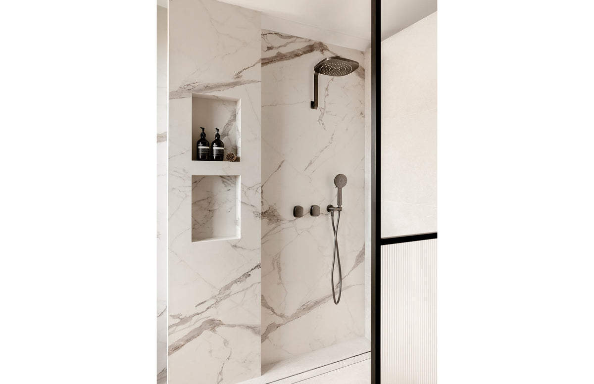 Nuage Shower / Wall Mixer - Lead Free - Brushed Carbon