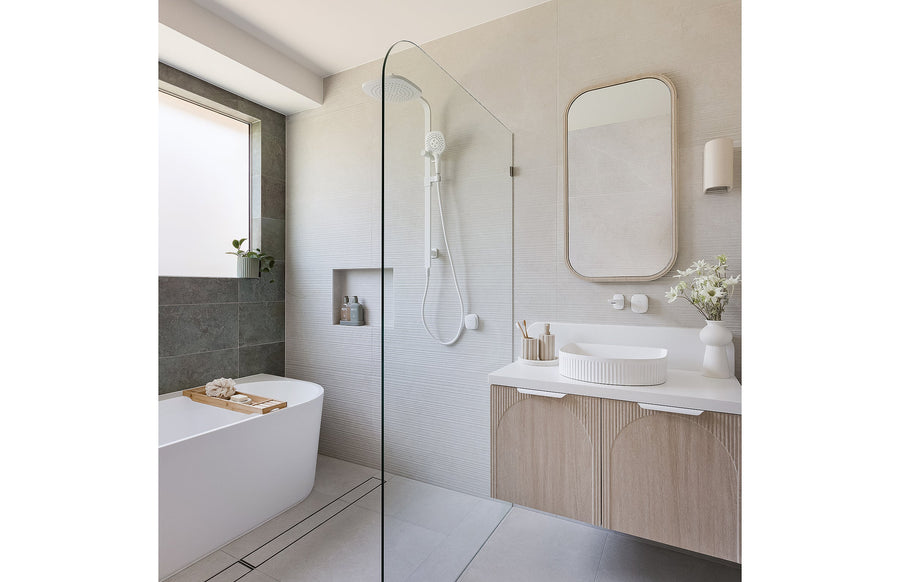 Nuage Shower / Wall Mixer - Lead Free - Matte White