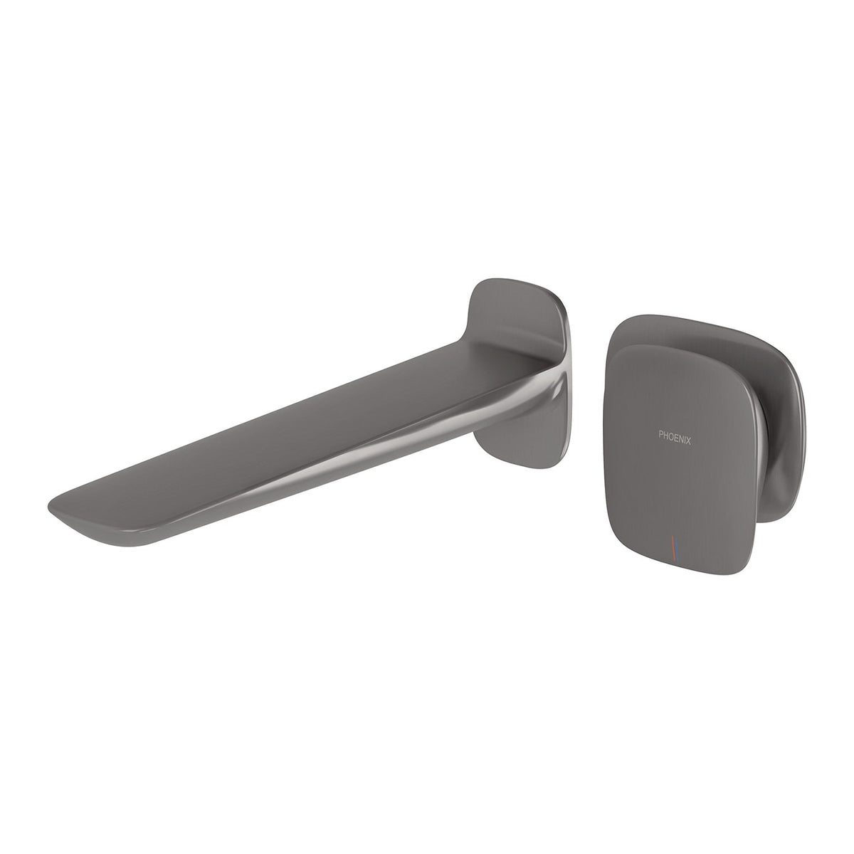Nuage Wall Basin / Bath Mixer Set 200mm - Lead Free - Brushed Carbon