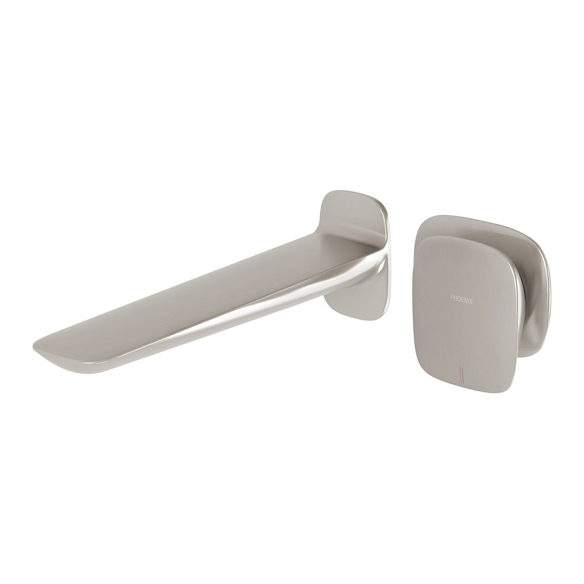 Nuage Wall Basin / Bath Mixer Set 200mm - Lead Free - Brushed Nickel