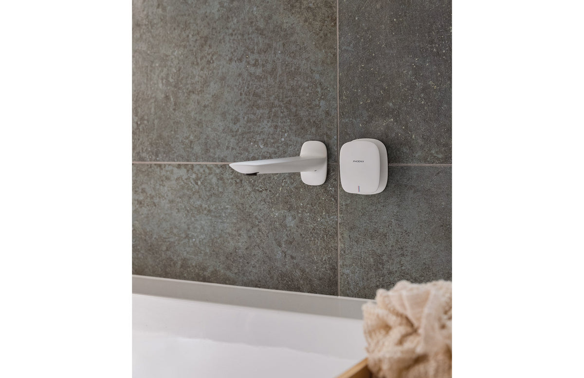 Nuage Wall Basin / Bath Mixer Set 200mm - Lead Free - Matte White
