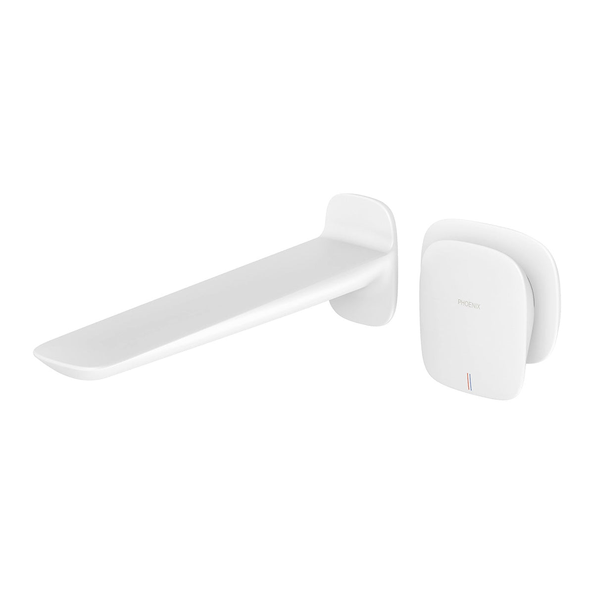 Nuage Wall Basin / Bath Mixer Set 200mm - Lead Free - Matte White