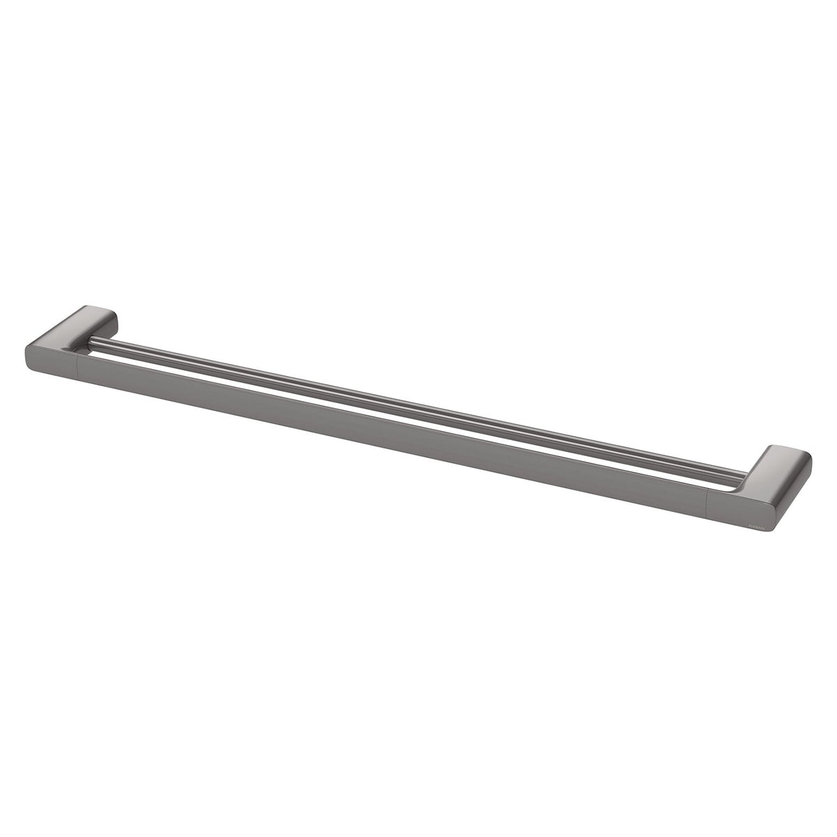 Nuage Double Towel Rail 800mm - Brushed Carbon