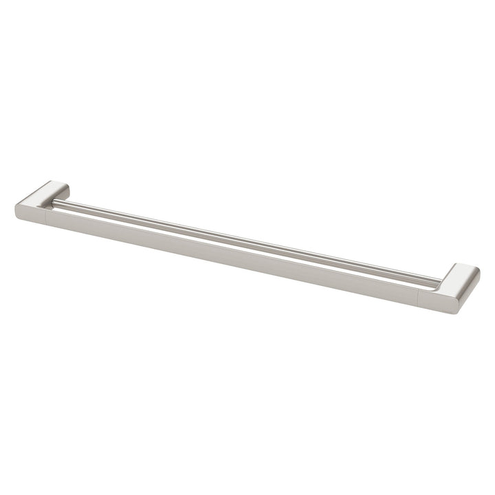 Nuage Double Towel Rail 800mm - Brushed Nickel
