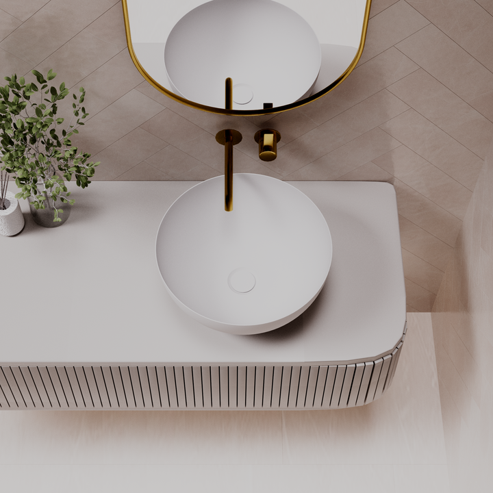 Summer above counter basin — top view
