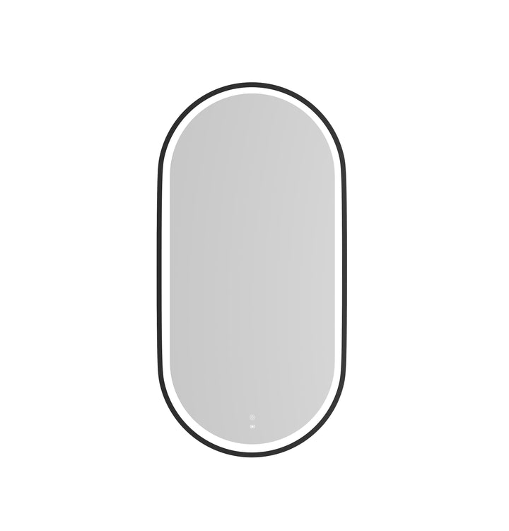 LED Noosa 900(H)x450(W) Black Metal Frame Tuffi Mirror