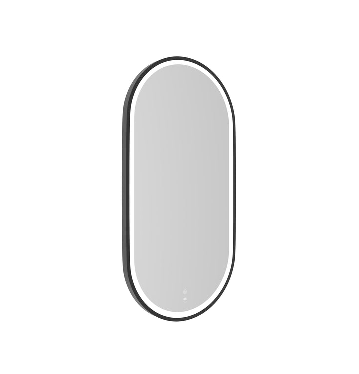 LED Noosa 900(H)x450(W) Black Metal Frame Tuffi Mirror