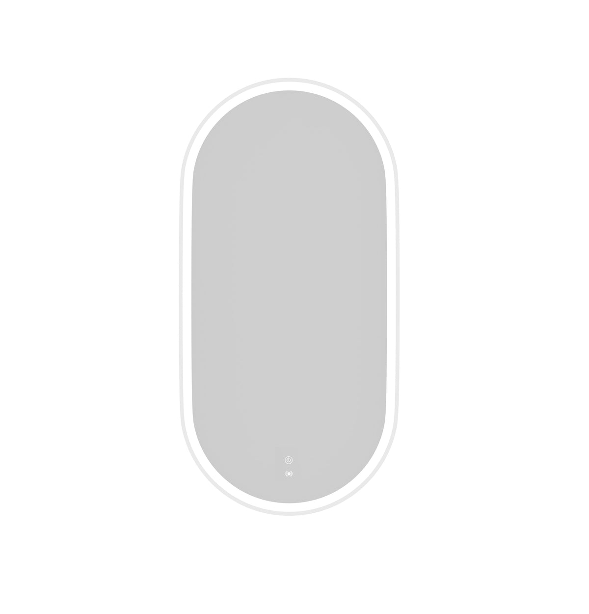 LED Noosa 900(H)x450(W) White Metal Frame Tuffi Mirror