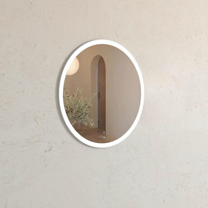 LED Bondi 800mm White Metal Frame Tuffi Mirror
