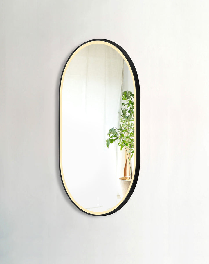 LED Noosa 1200(W)x750(H) Black Metal Frame Tuffi Mirror- Install Horizontal or Vertical