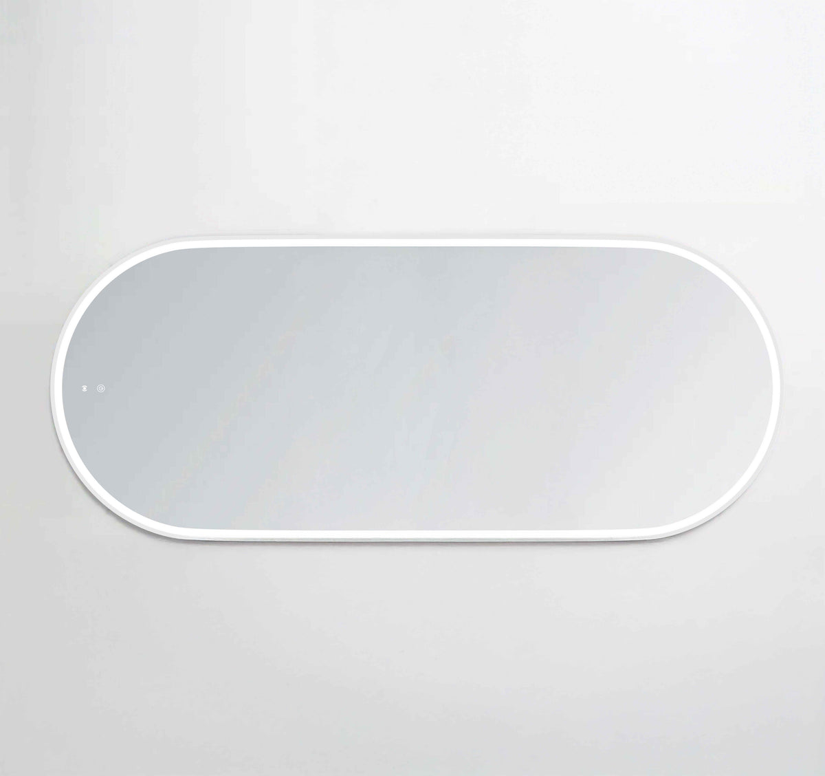 LED Noosa 1800(W)x750(H) White Metal Frame Mirror, Install Horizontal or Vertical view 4