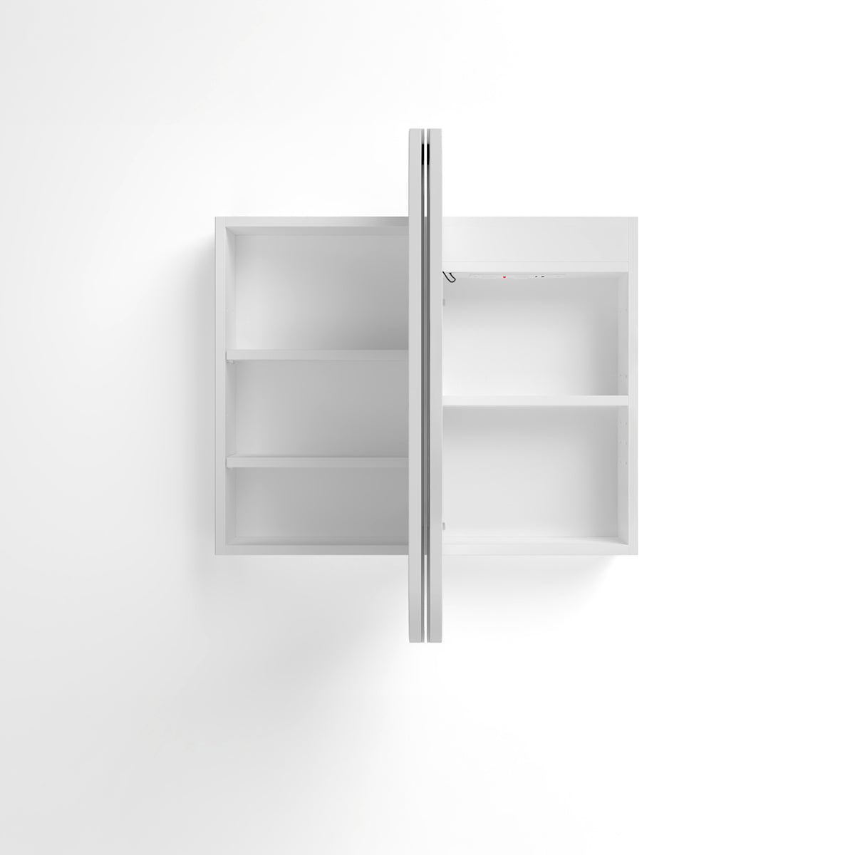 LED Newport 900(W)x750(H) White Shaving Cabinet - Premium Edition