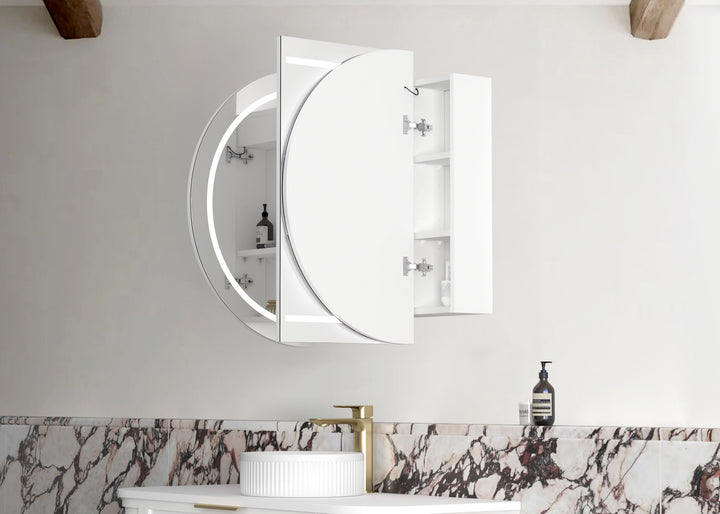 LED Bondi 1200(W)x750(H) White Shaving Cabinet - Premium Edition