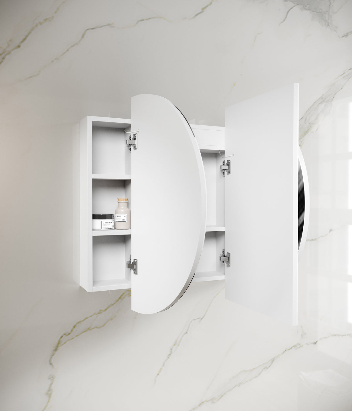 LED Bondi 1200(W)x750(H) White Shaving Cabinet - Premium Edition