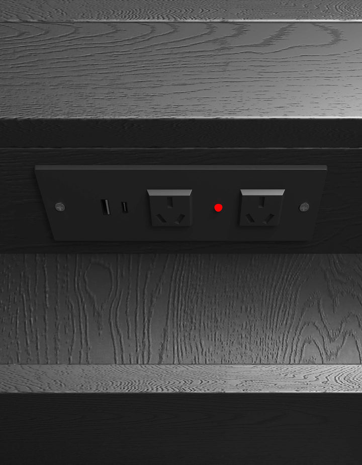 LED Bondi 900(W)x600(H) Black Oak Shaving Cabinet - Premium Edition
