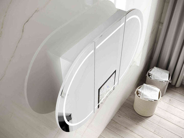 LED Bondi 1500(W)x900(H) White Shaving Cabinet Premium Edition view 4