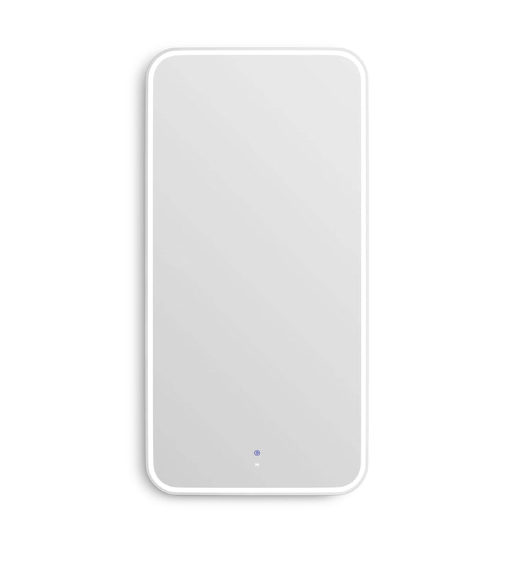 LED Newport 1500(W)x750(H) White Metal Frame Mirror, Install Horizontal or Vertical view 2