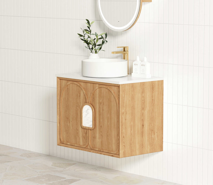 Laguna Mark II 750mm Woodland Oak Wall Hung Vanity