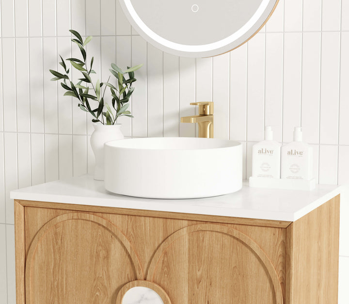 Laguna Mark II 750mm Woodland Oak Wall Hung Vanity