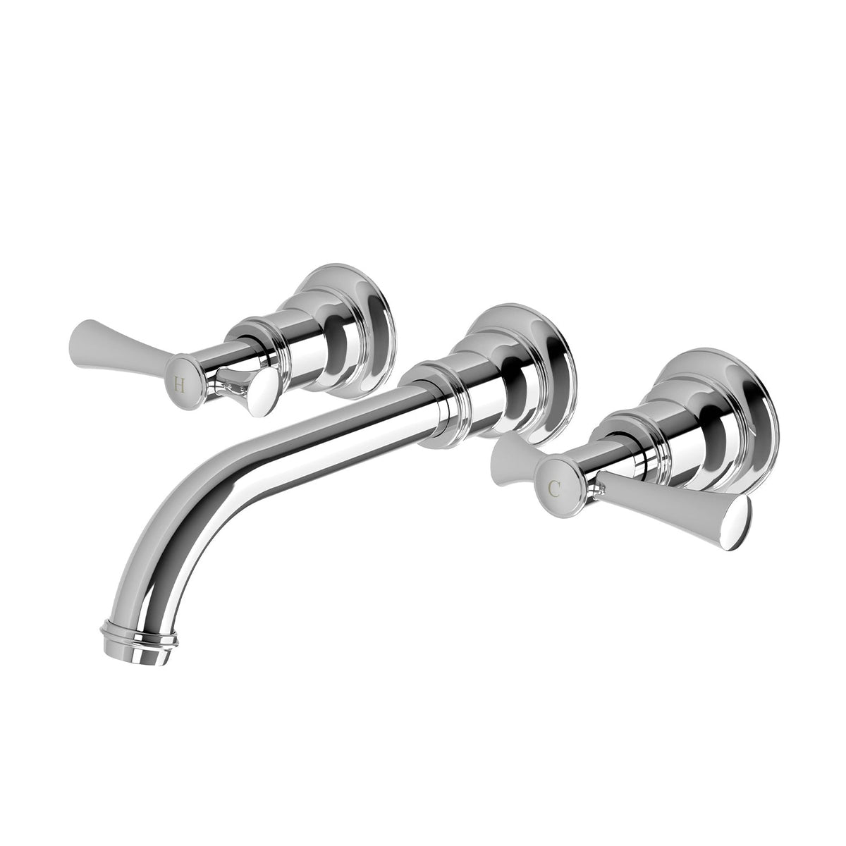 Cromford Wall Basin/Bath Set 180mm - Chrome