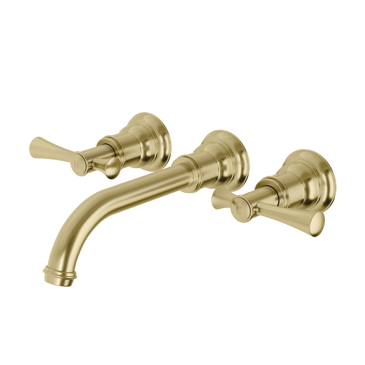 Cromford Wall Basin/Bath Set 180mm - Brushed Gold