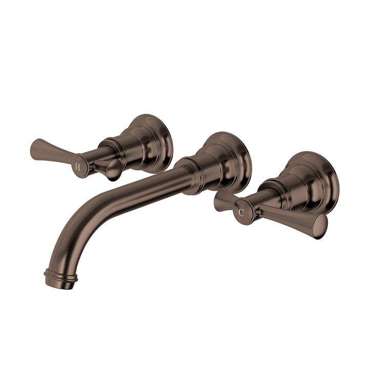 Cromford Wall Basin/Bath Set 180mm - Brushed Bronze