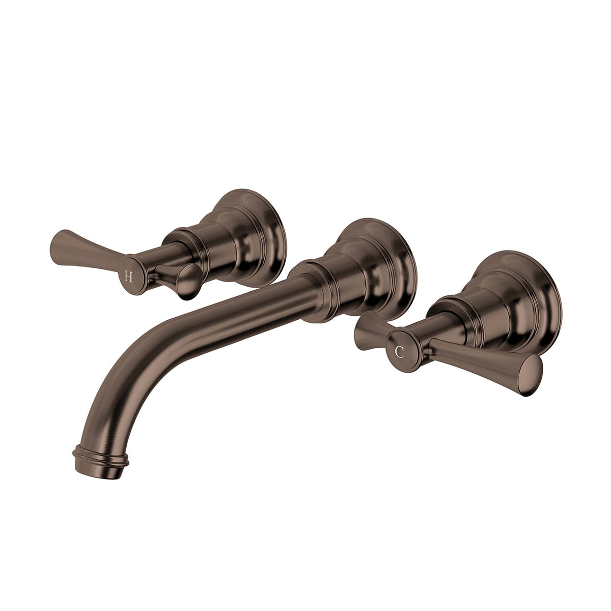 Cromford Wall Basin/Bath Set 180mm - Brushed Bronze