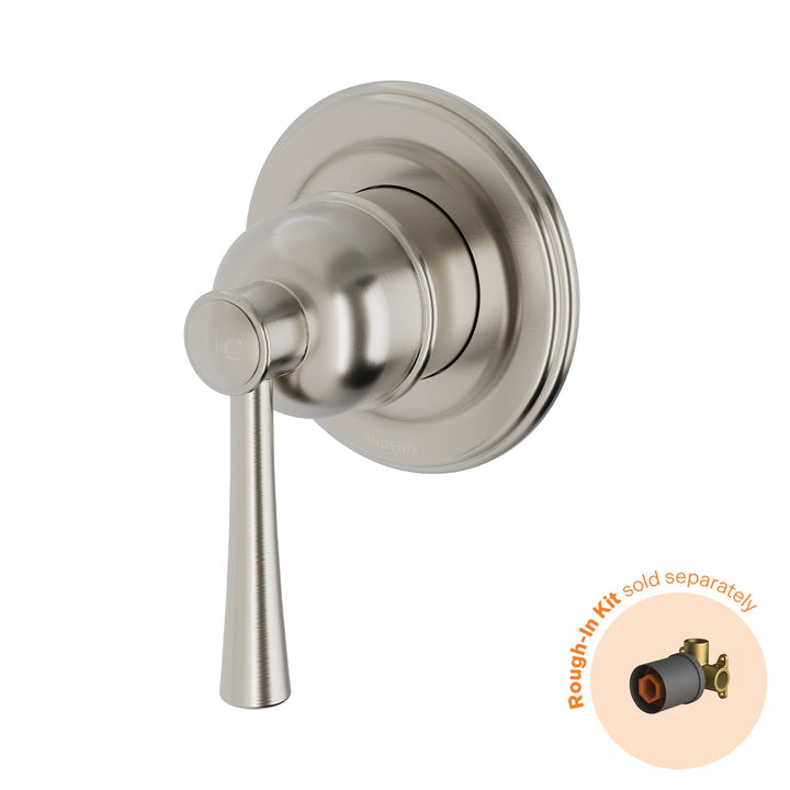 Cromford SwitchMix Shower / Wall Mixer - Brushed Nickel - Fit-Off Kit - Rough-In Kit sold separately
