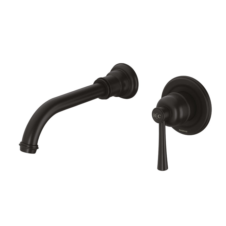 Cromford SwitchMix Wall Basin/Bath Mixer Set 180mm Trim Kit Only - Matte Black