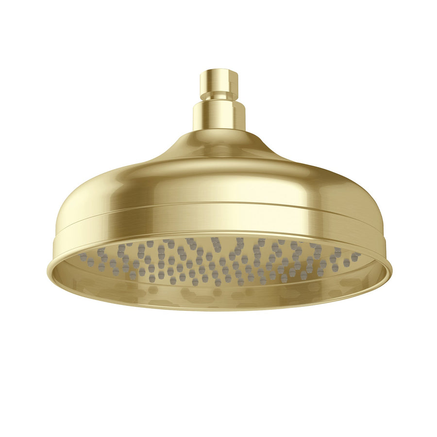 Cromford Shower Rose 210mm - Brushed Gold