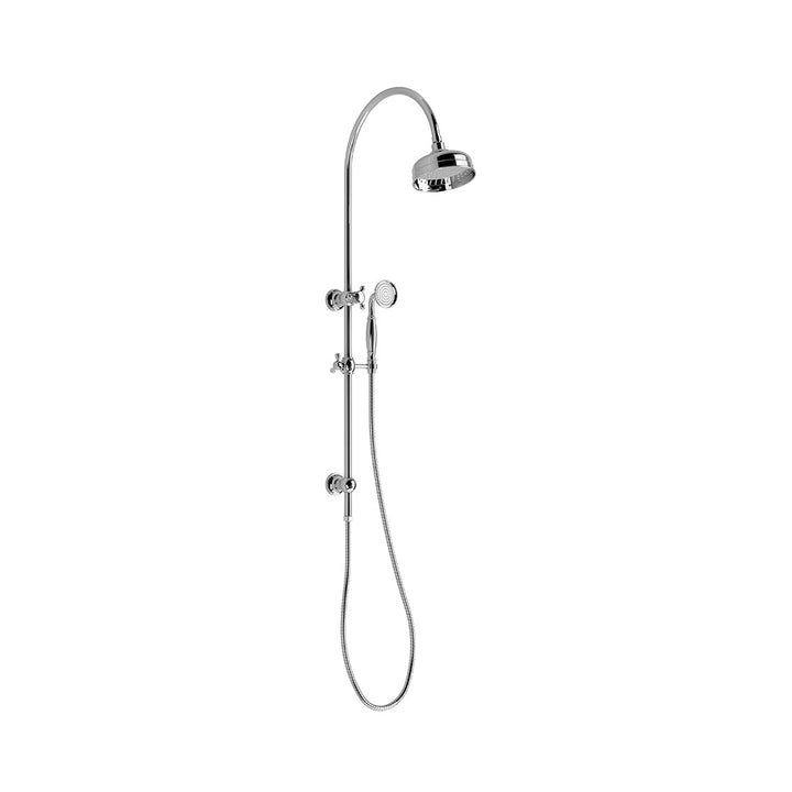 Cromford Twin Shower - Chrome