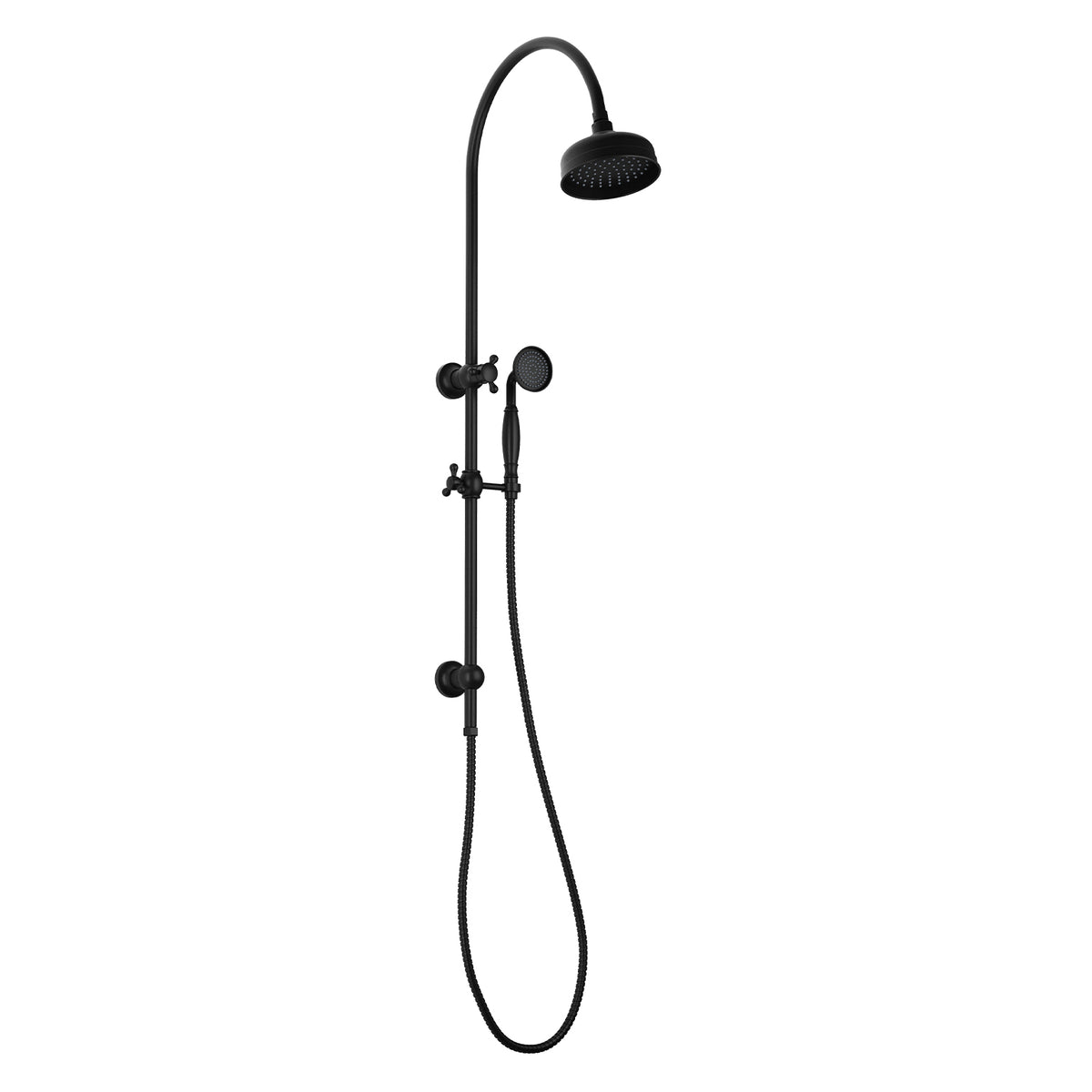 Cromford Twin Shower - Matte Black