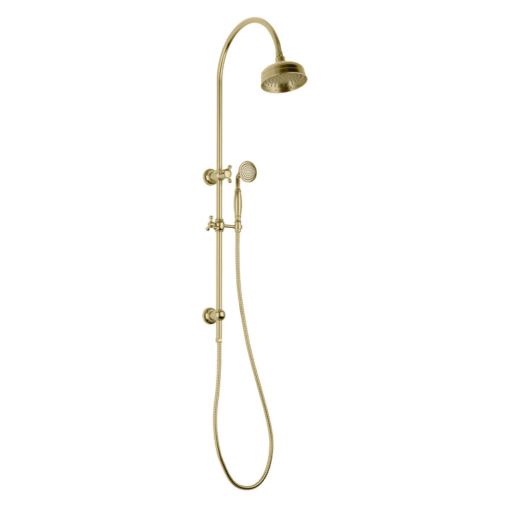Cromford Twin Shower - Brushed Gold