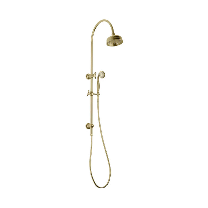 Cromford Twin Shower - Brushed Gold
