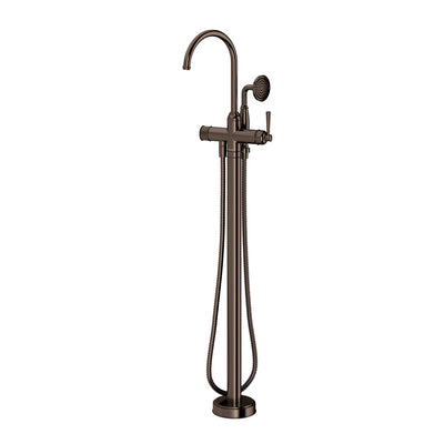 Cromford Floor Mounted Bath Mixer With Handshower