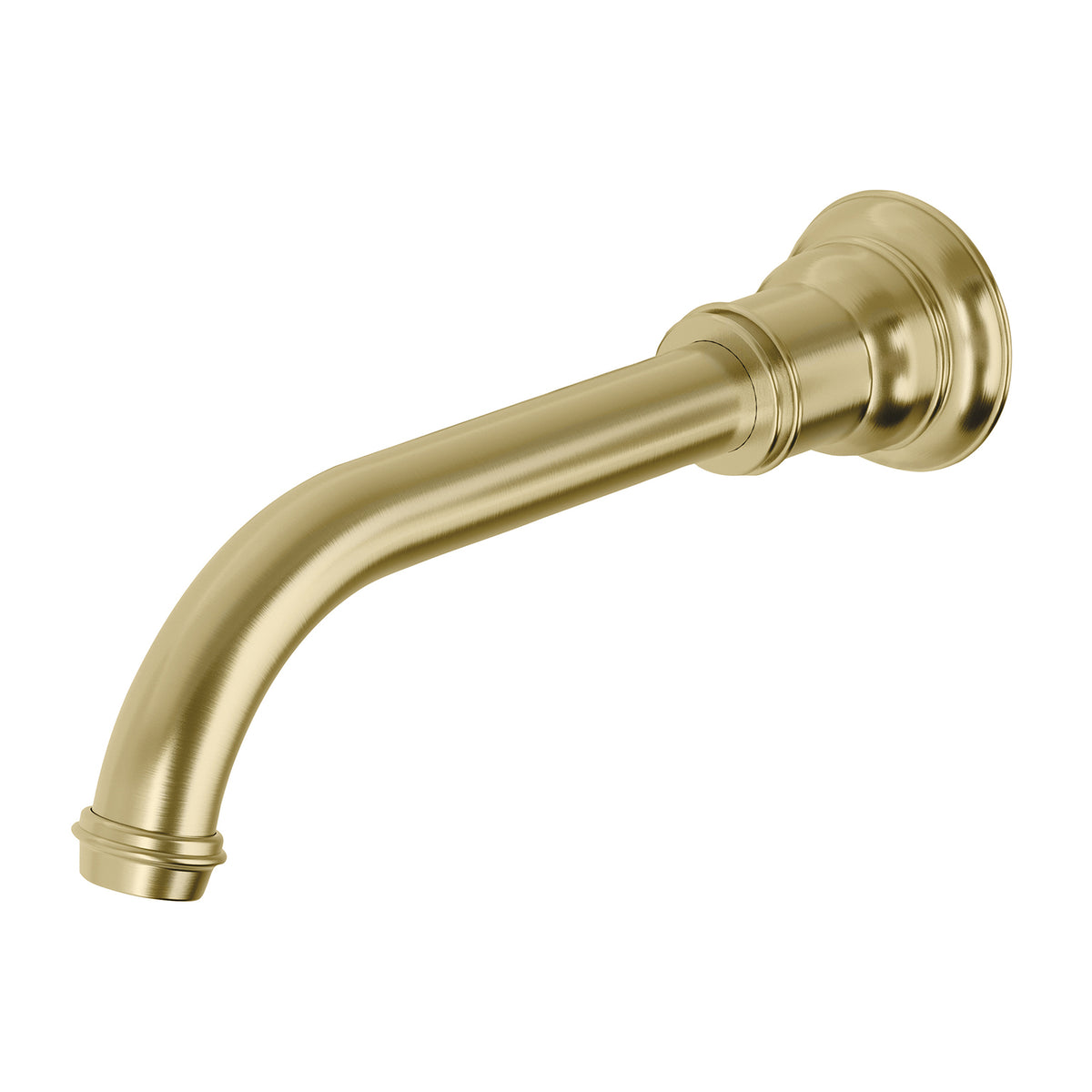 Cromford Wall Basin / Bath Outlet 180mm - Brushed Gold